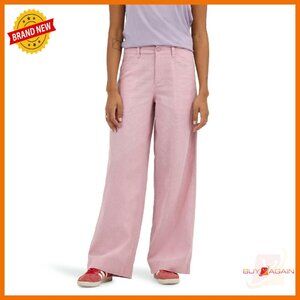 High Rise Loose Fit Cotton Trousers 31" Inseam Work Casual Pants